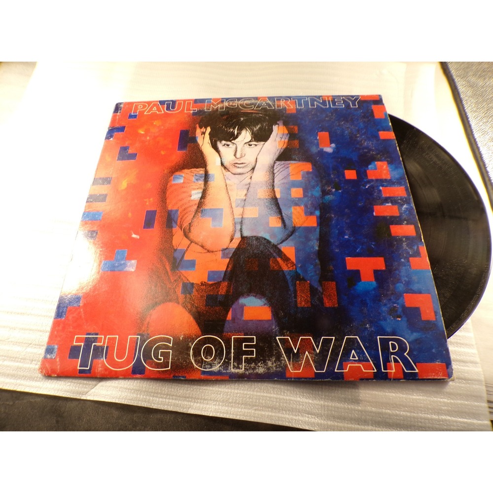 Paul McCartney Tug of War Vinyl LP 1982 Columbia TC 37462 Ebony and Ivory Record